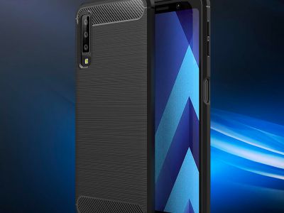 Fiber Armor Defender Dark Blue (tmavomodr) - odoln ochrann kryt (obal) na Samsung Galaxy A7 (2018)